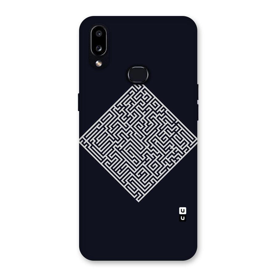 Minimal Maze Pattern Back Case for Galaxy A10s