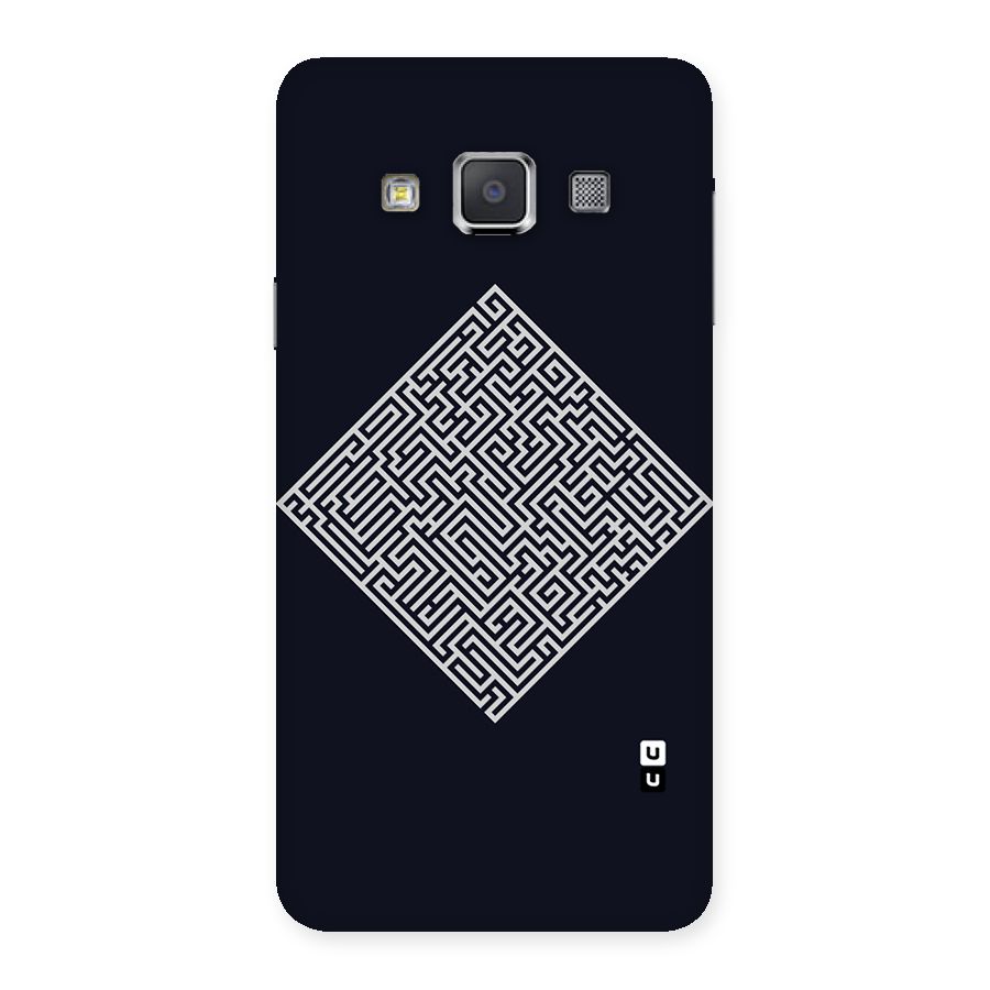 Minimal Maze Pattern Back Case for Galaxy A3