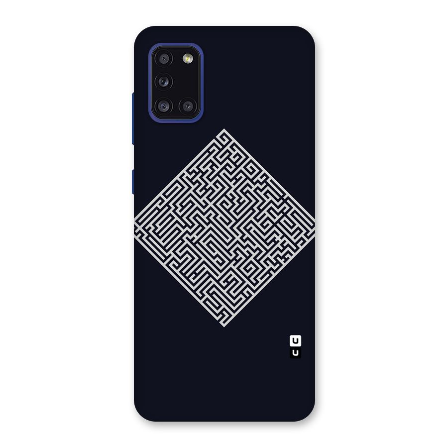 Minimal Maze Pattern Back Case for Galaxy A31