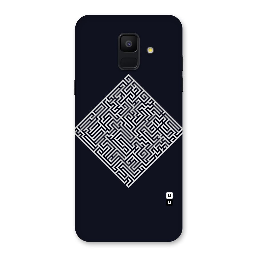Minimal Maze Pattern Back Case for Galaxy A6 (2018)