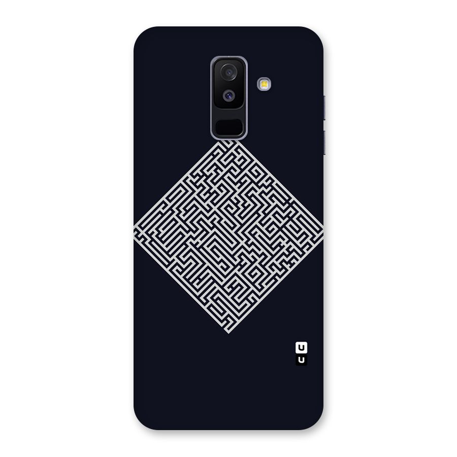 Minimal Maze Pattern Back Case for Galaxy A6 Plus