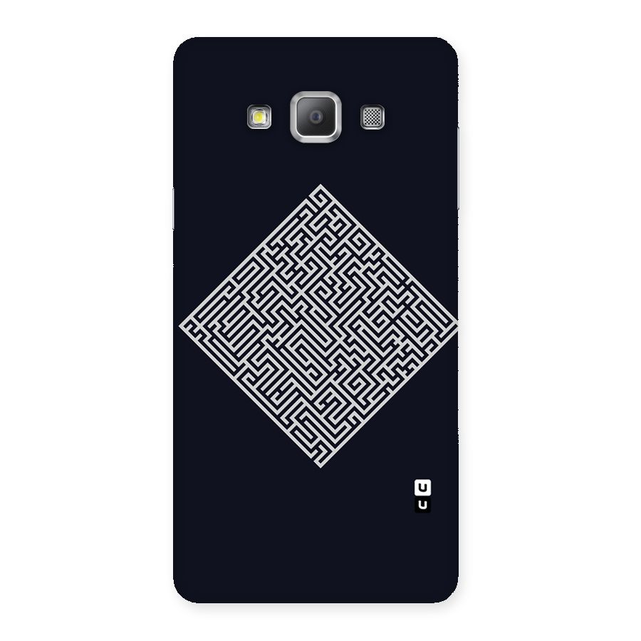 Minimal Maze Pattern Back Case for Galaxy A7
