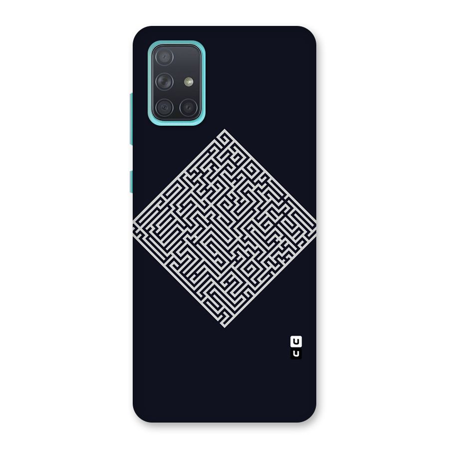 Minimal Maze Pattern Back Case for Galaxy A71