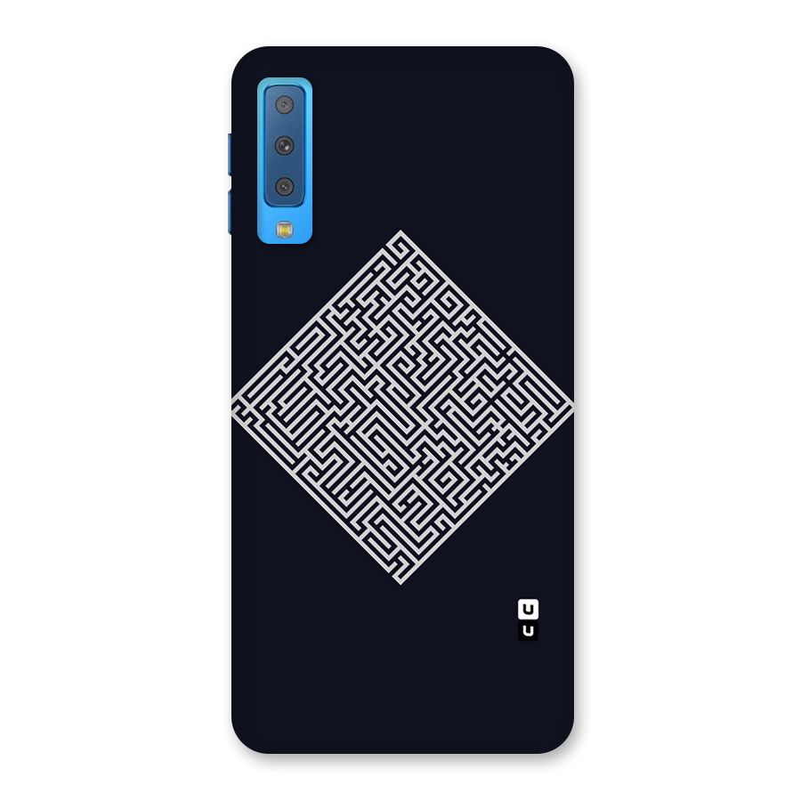 Minimal Maze Pattern Back Case for Galaxy A7 (2018)