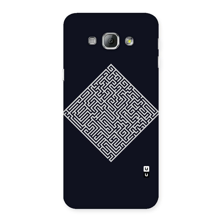 Minimal Maze Pattern Back Case for Galaxy A8