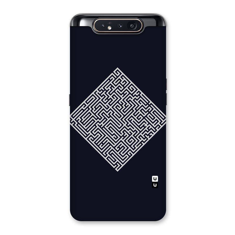Minimal Maze Pattern Back Case for Galaxy A80