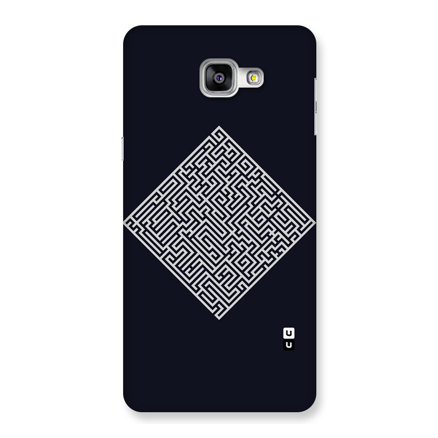 Minimal Maze Pattern Back Case for Galaxy A9