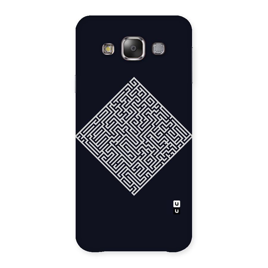 Minimal Maze Pattern Back Case for Galaxy E7