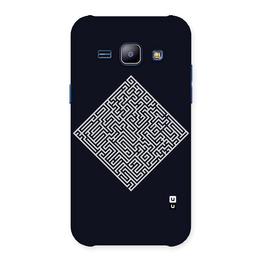 Minimal Maze Pattern Back Case for Galaxy J1