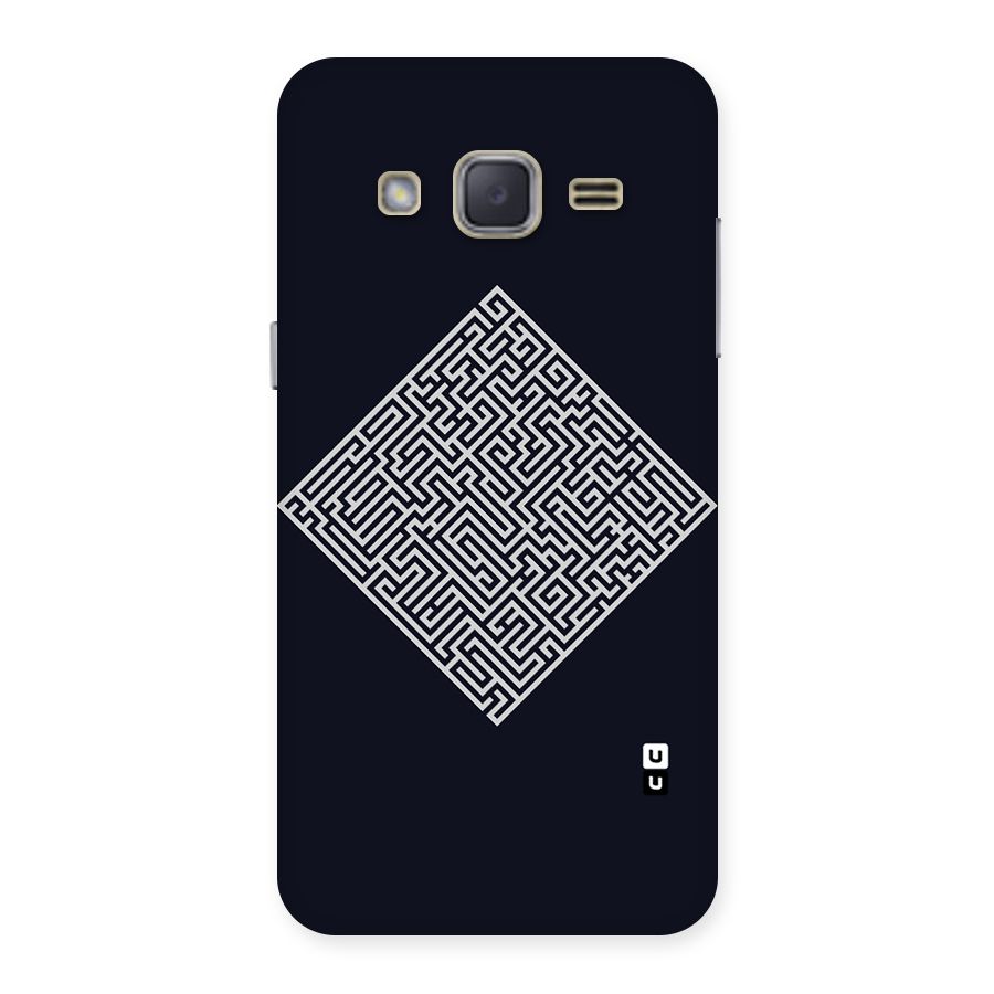 Minimal Maze Pattern Back Case for Galaxy J2