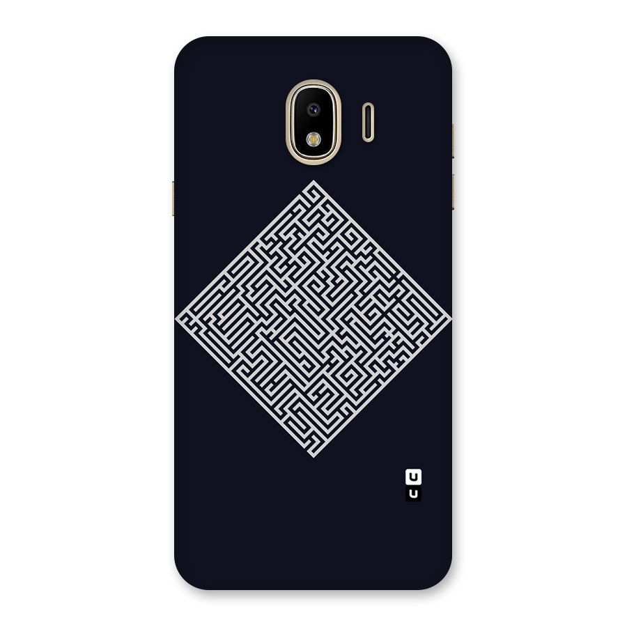 Minimal Maze Pattern Back Case for Galaxy J4