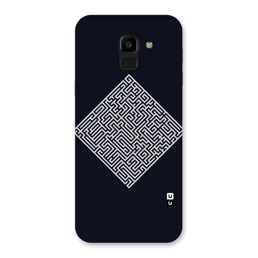 Minimal Maze Pattern Back Case for Galaxy J6