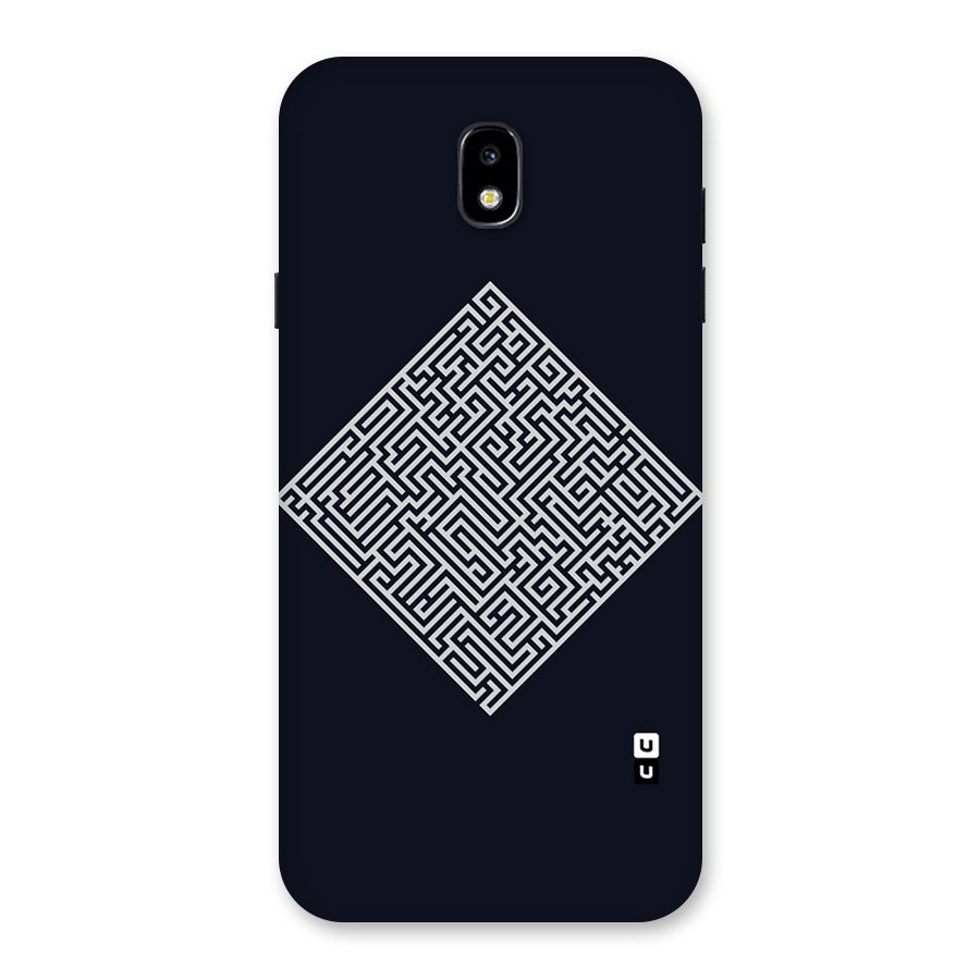 Minimal Maze Pattern Back Case for Galaxy J7 Pro