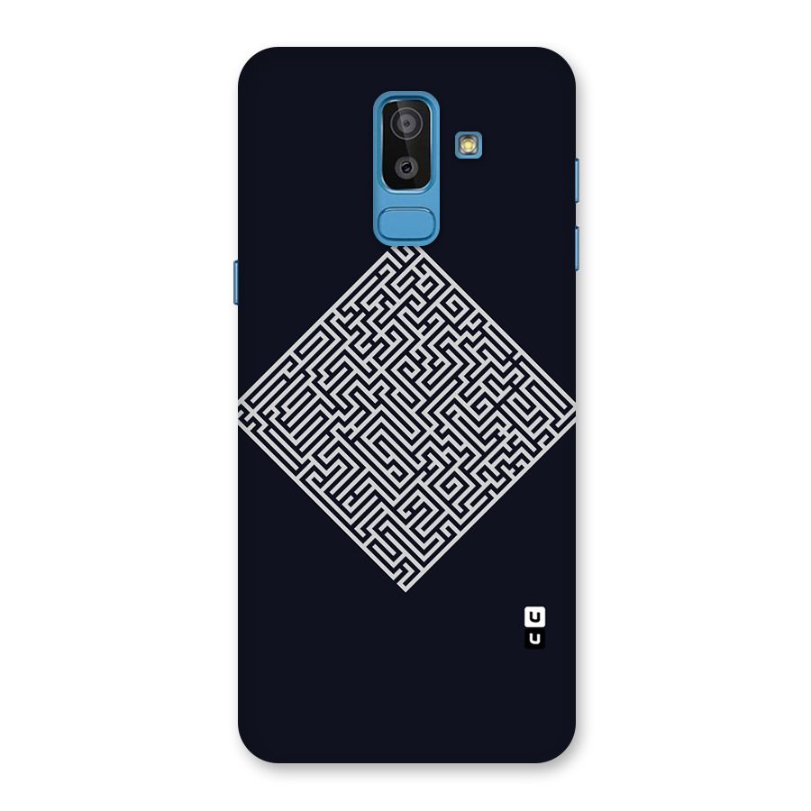 Minimal Maze Pattern Back Case for Galaxy J8
