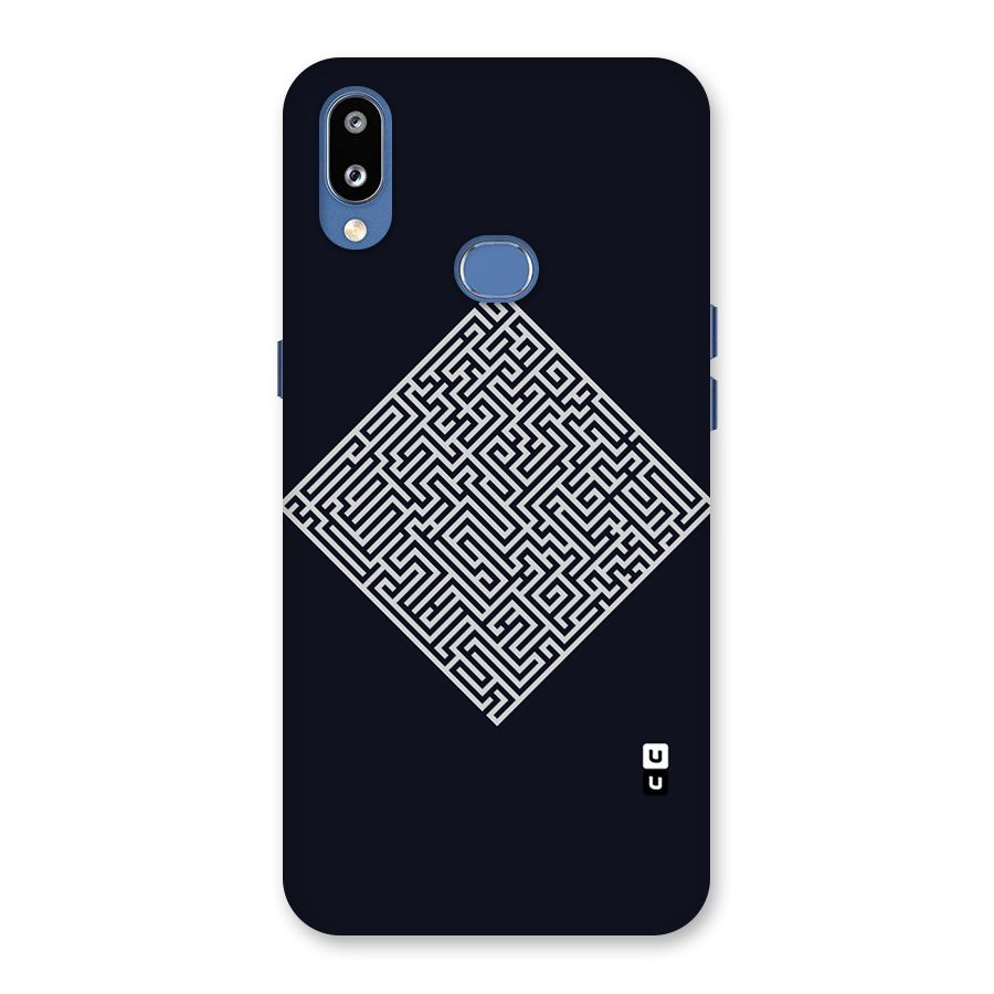 Minimal Maze Pattern Back Case for Galaxy M01s