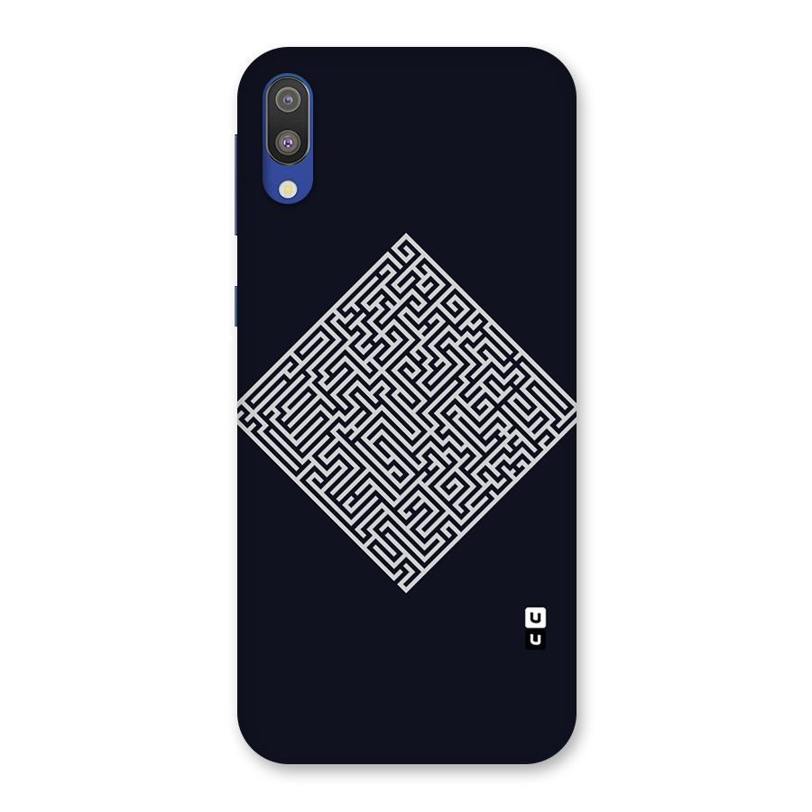 Minimal Maze Pattern Back Case for Galaxy M10