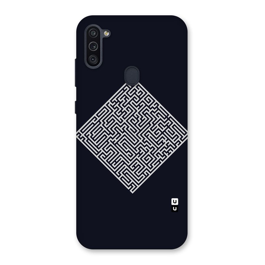Minimal Maze Pattern Back Case for Galaxy M11