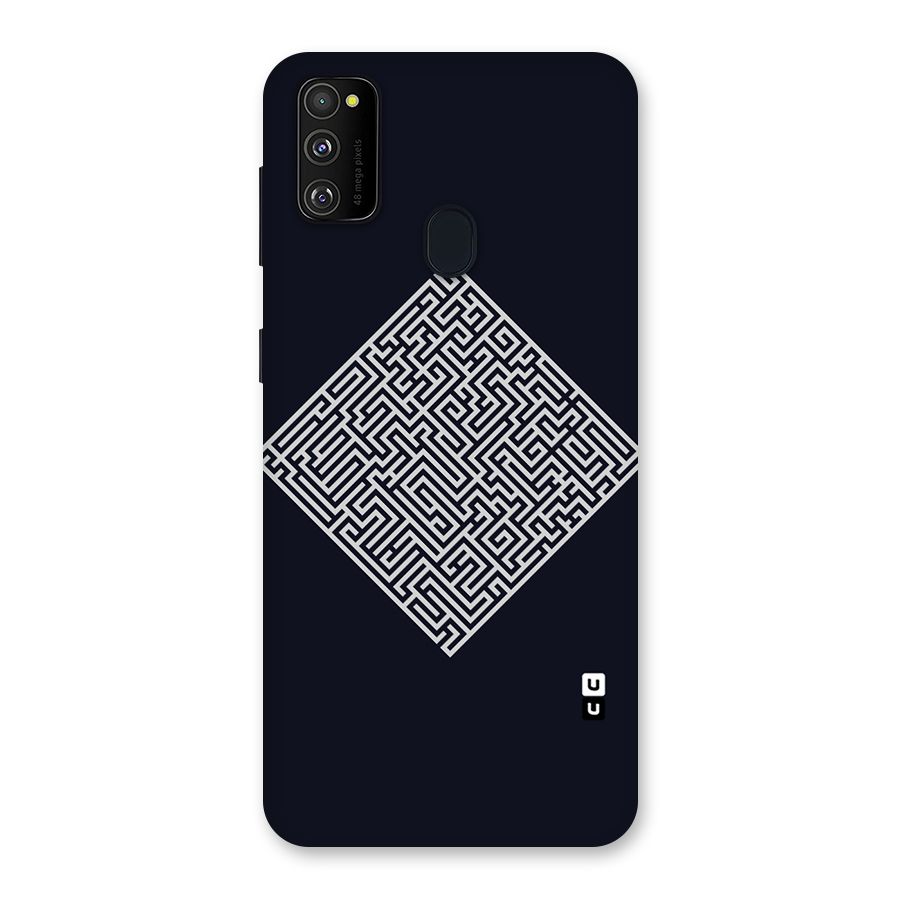 Minimal Maze Pattern Back Case for Galaxy M21
