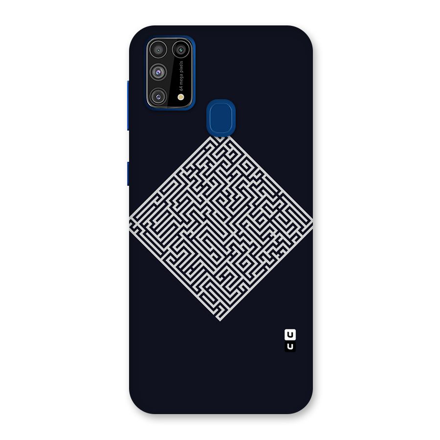 Minimal Maze Pattern Back Case for Galaxy M31