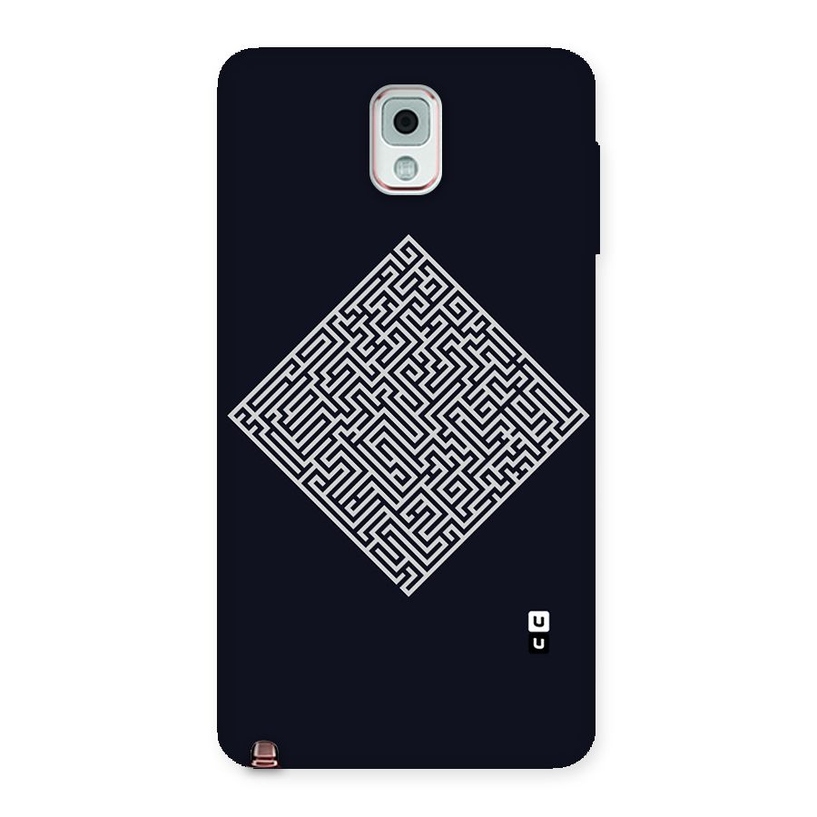 Minimal Maze Pattern Back Case for Galaxy Note 3
