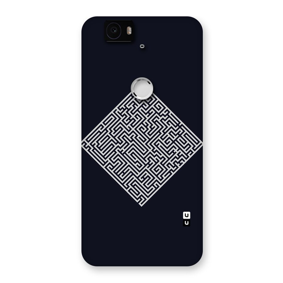 Minimal Maze Pattern Back Case for Google Nexus-6P