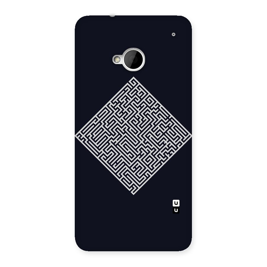 Minimal Maze Pattern Back Case for HTC One M7