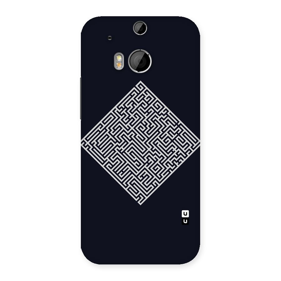 Minimal Maze Pattern Back Case for HTC One M8
