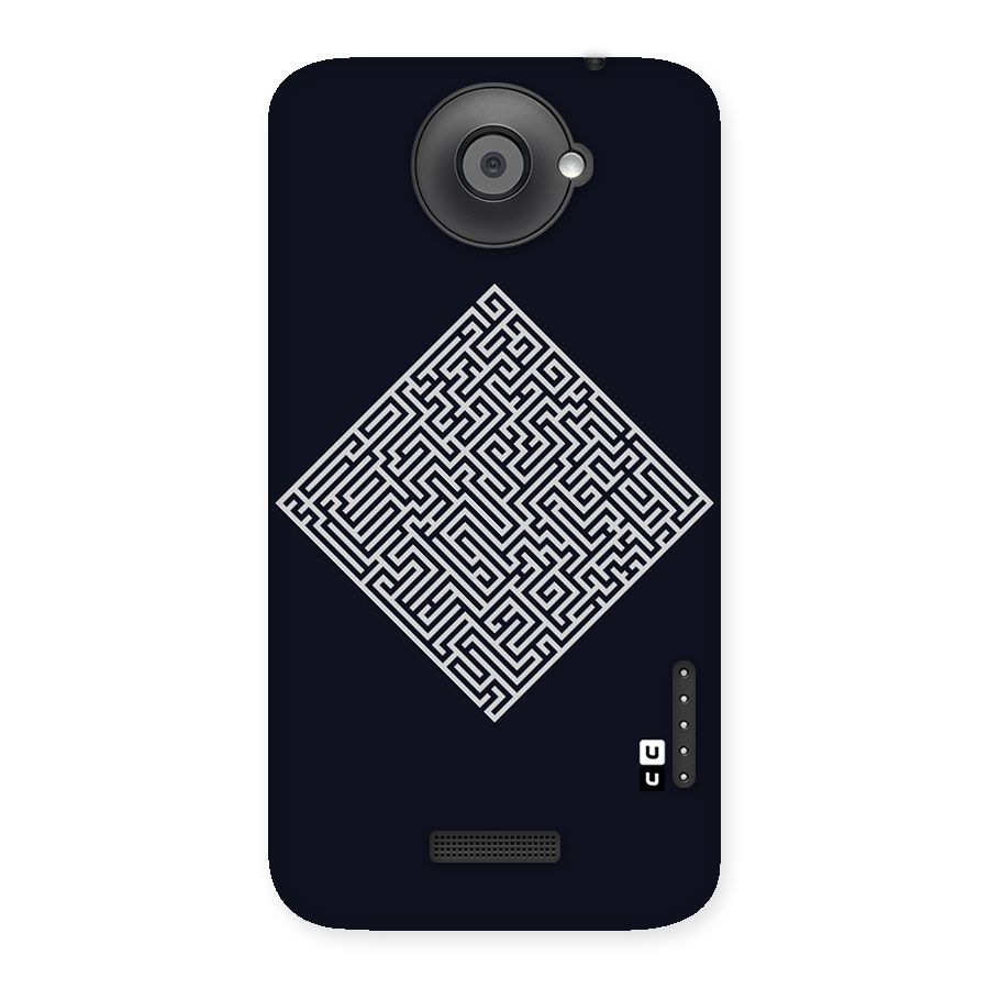 Minimal Maze Pattern Back Case for HTC One X