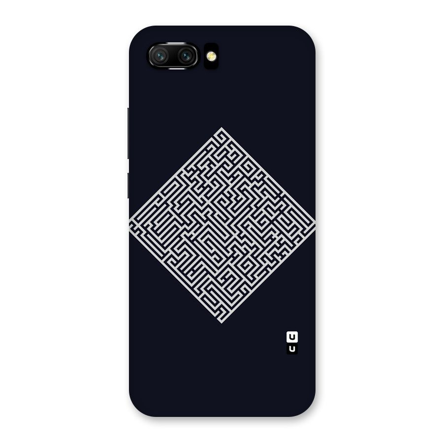 Minimal Maze Pattern Back Case for Honor 10