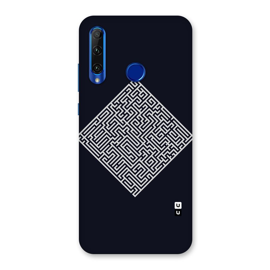 Minimal Maze Pattern Back Case for Honor 20i