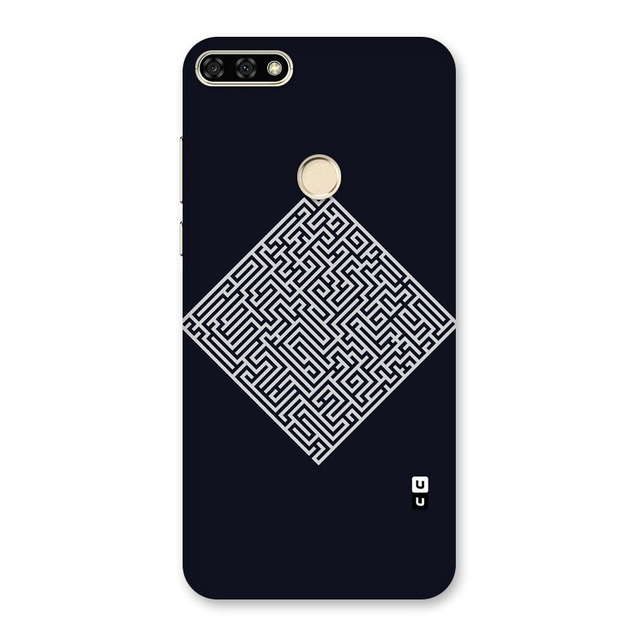 Minimal Maze Pattern Back Case for Honor 7A
