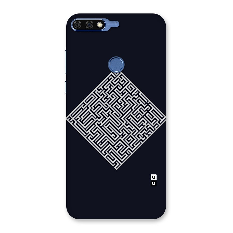Minimal Maze Pattern Back Case for Honor 7C