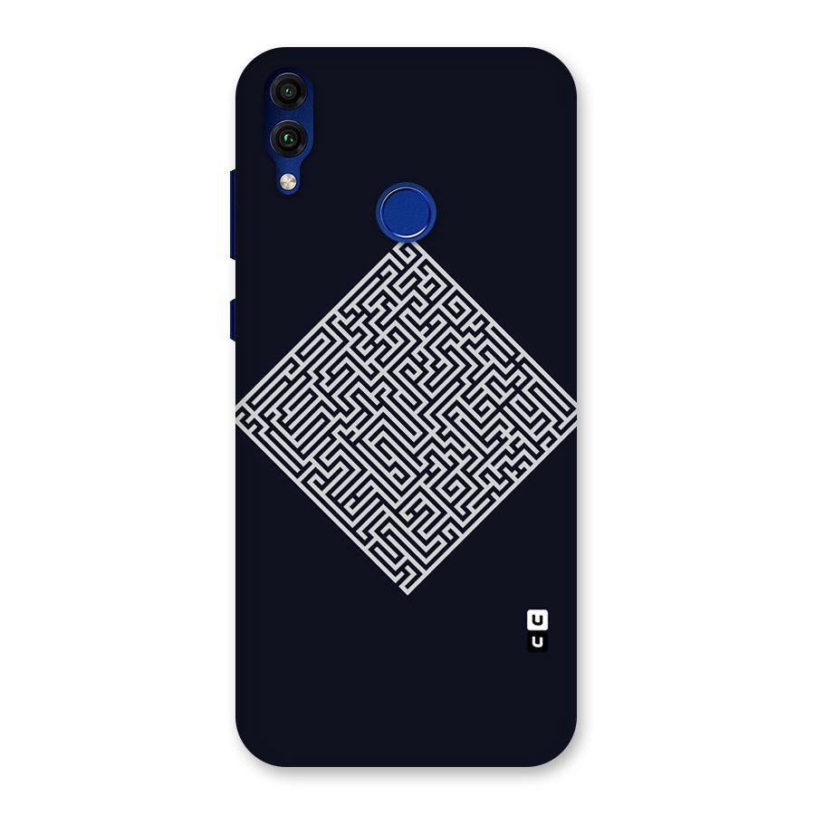 Minimal Maze Pattern Back Case for Honor 8C