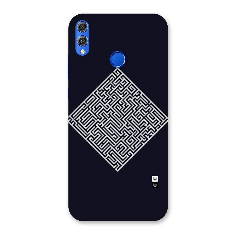 Minimal Maze Pattern Back Case for Honor 8X