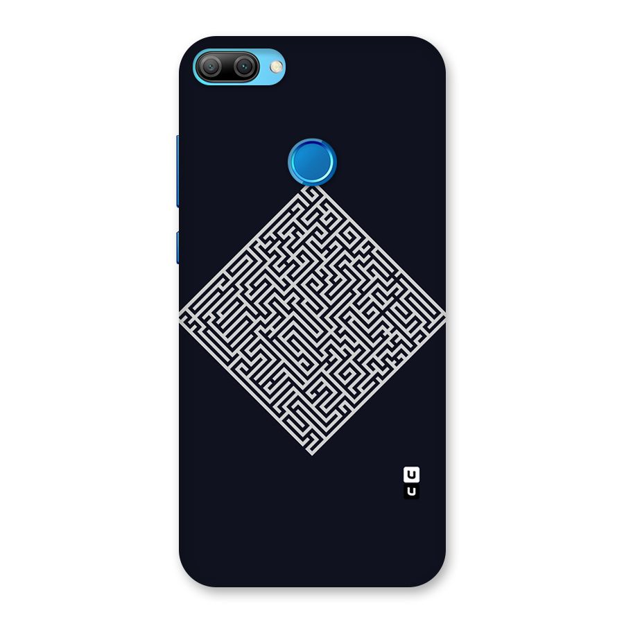Minimal Maze Pattern Back Case for Honor 9N