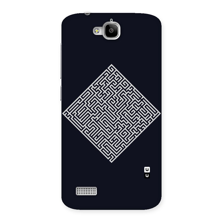 Minimal Maze Pattern Back Case for Honor Holly