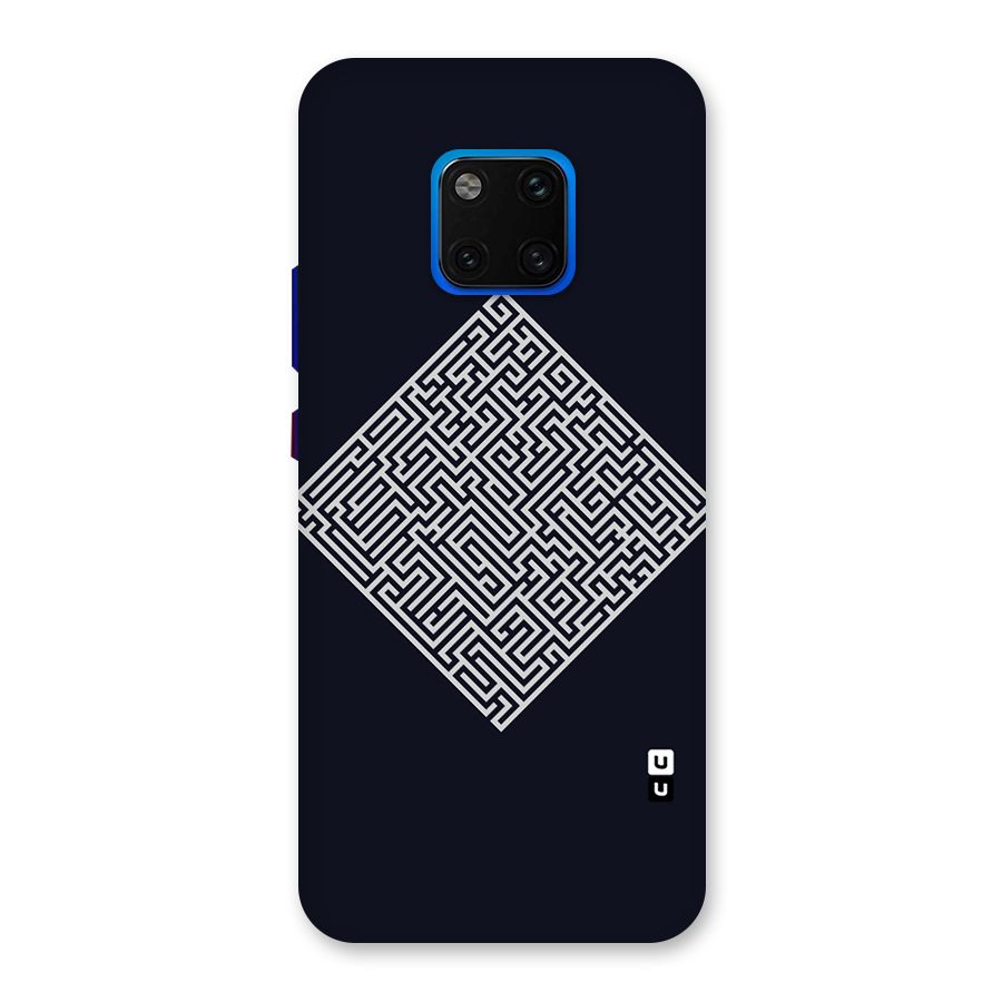 Minimal Maze Pattern Back Case for Huawei Mate 20 Pro