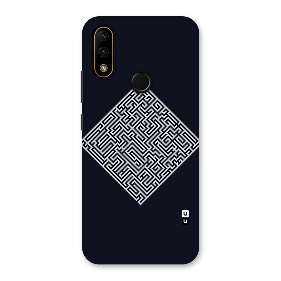 Minimal Maze Pattern Back Case for Lenovo A6 Note