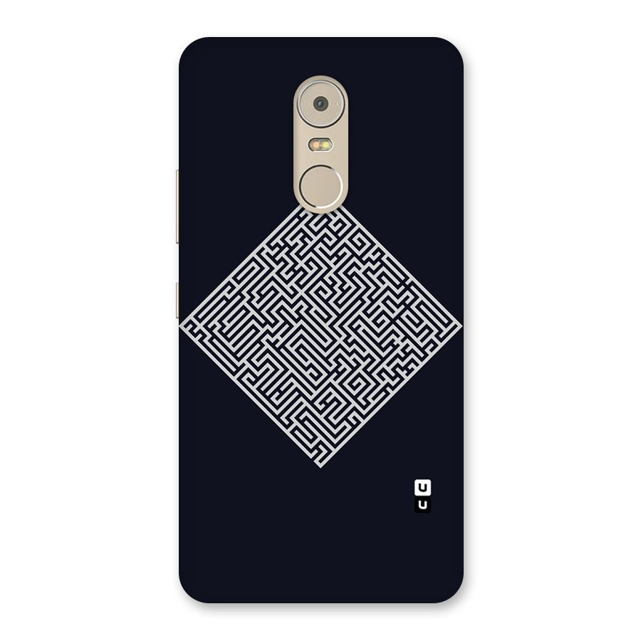 Minimal Maze Pattern Back Case for Lenovo K6 Note