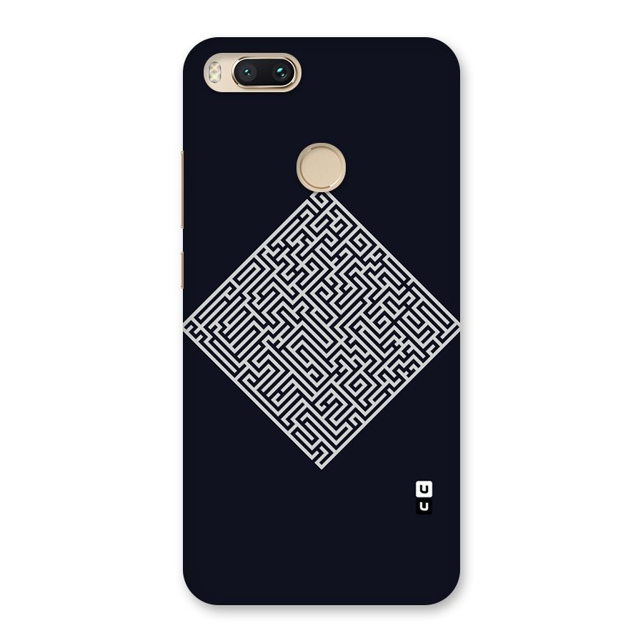 Minimal Maze Pattern Back Case for Mi A1