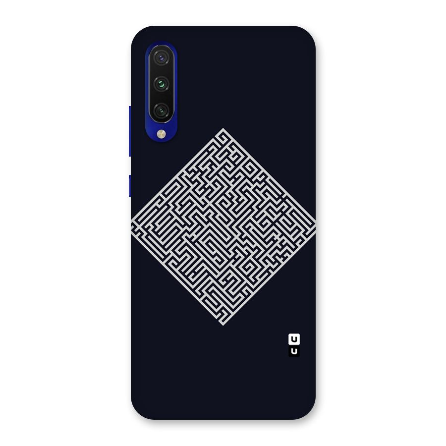 Minimal Maze Pattern Back Case for Mi A3