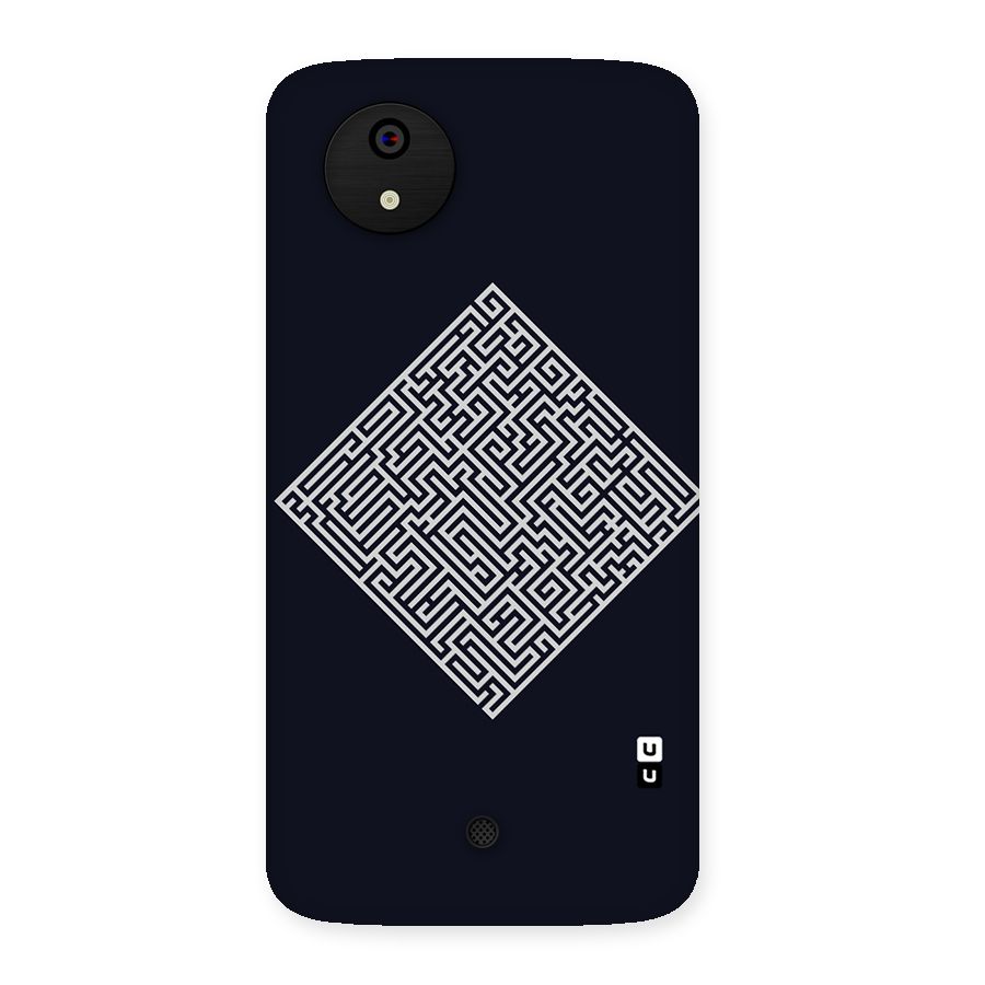 Minimal Maze Pattern Back Case for Micromax Canvas A1