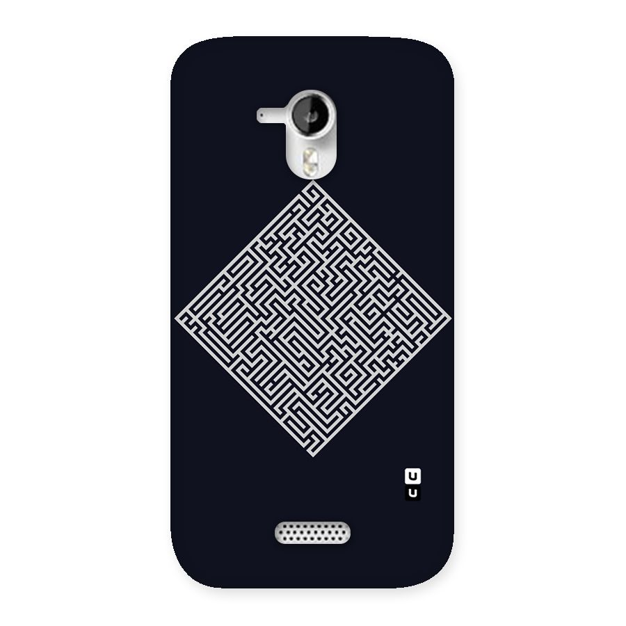 Minimal Maze Pattern Back Case for Micromax Canvas HD A116