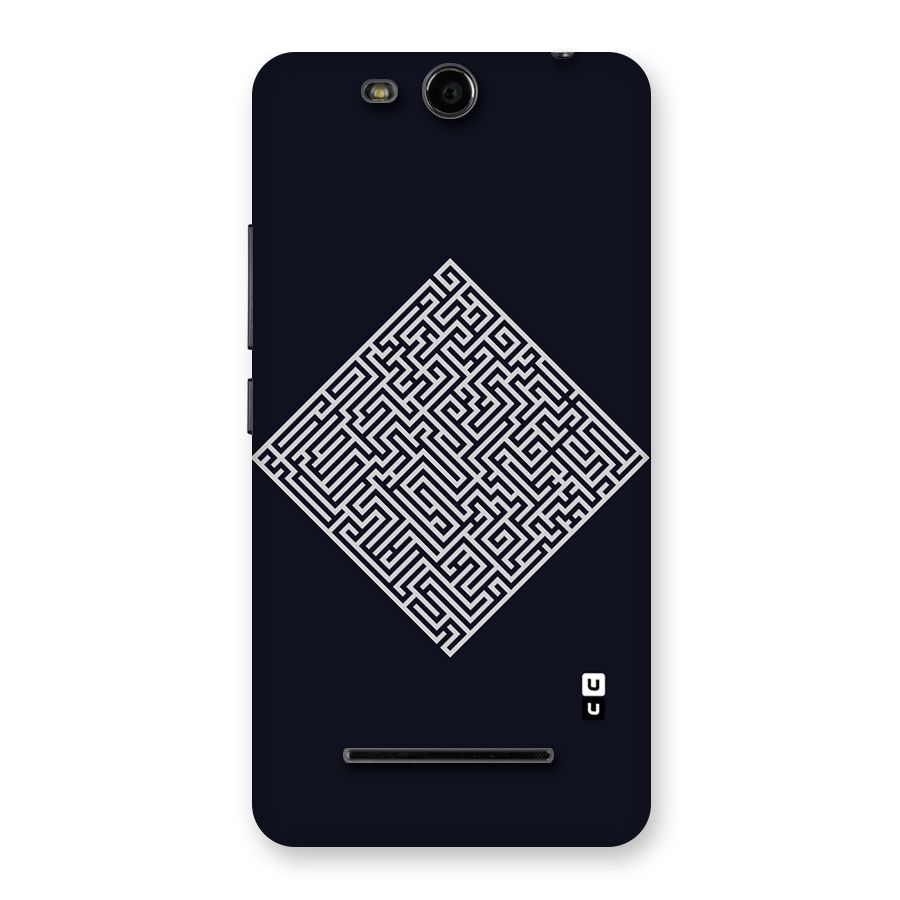 Minimal Maze Pattern Back Case for Micromax Canvas Juice 3 Q392