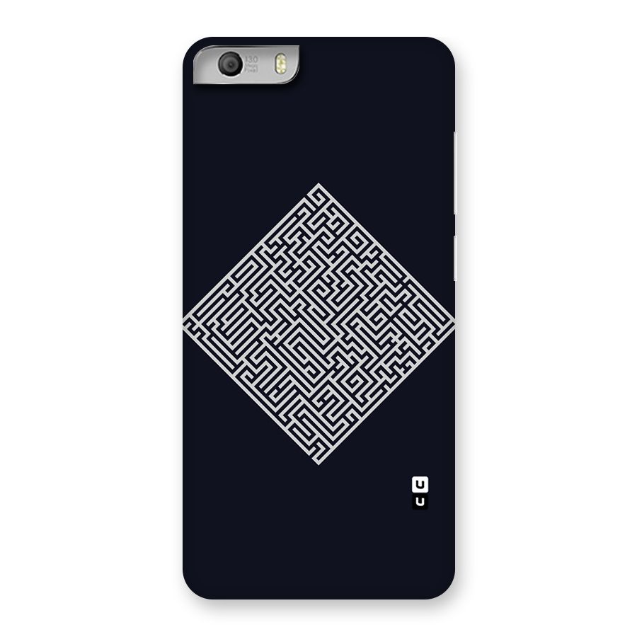 Minimal Maze Pattern Back Case for Micromax Canvas Knight 2