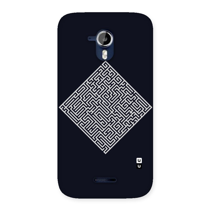 Minimal Maze Pattern Back Case for Micromax Canvas Magnus A117