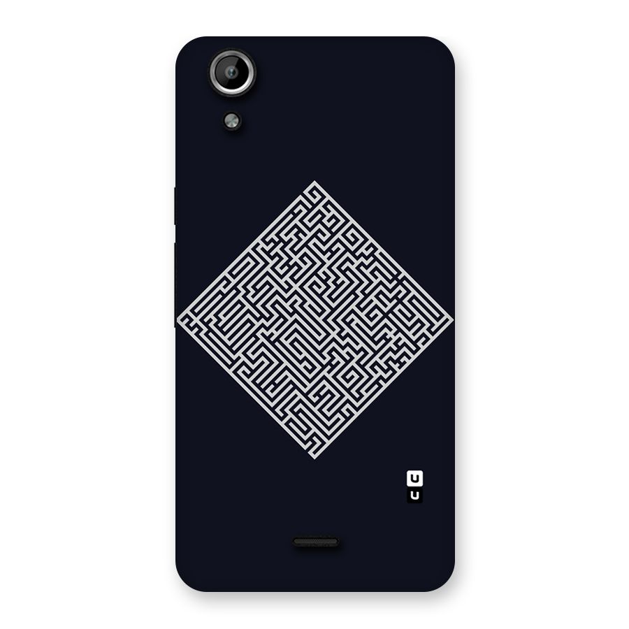 Minimal Maze Pattern Back Case for Micromax Canvas Selfie Lens Q345