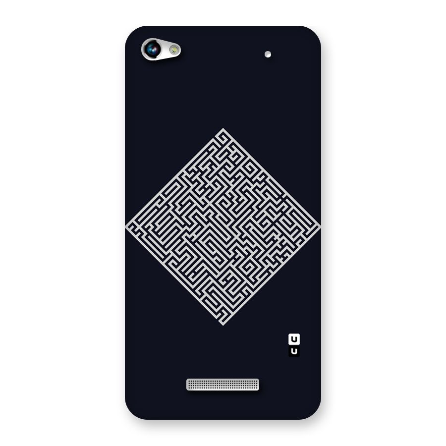 Minimal Maze Pattern Back Case for Micromax Hue 2