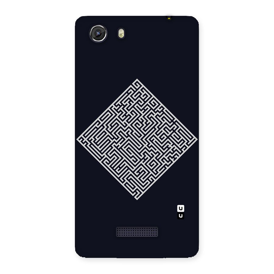 Minimal Maze Pattern Back Case for Micromax Unite 3