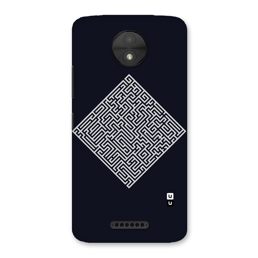 Minimal Maze Pattern Back Case for Moto C